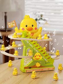 Duck Shape/Rabbit Shape Climb Stairs Slide Children's Toys, Gravity Drop And Musical Lights, Children's Puzzle Toys,Suitable For Children's Birthday Gifts,Party Gift - Multicolor - View 2