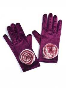 D EXCEED 1Pair 50s Women's Short Full-Finger Gloves – Elegant Accessories – For Opera Performances, Afternoon Tea Gatherings, Wedding Ceremonies, Vintage Cocktail Parties & Classic Formal Dinners​ Halloween