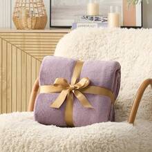 Sofa Blanket Living Room Cover SetFleece Blanket Twin Size, Soft Cozy Twin Blanket, Fuzzy Flannel Blanket Bed, Sofa, Couch, Travel, Camping, 60 X 80 Inches - 霧紫 - 查看 3