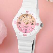 Đồng hồ thạch anh nam/nữ, làm bằng cao su, thích hợp đeo hàng ngày, dòng Macron Color, LRW-200H-4E3 - Vàng Hồng - Xem 2