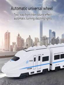 Train télécommandé programmable réversible pour enfants avec évitement d'obstacles, lumières clignotantes, convient aux garçons et filles de 3 à 9 ans, cadeau parfait pour l'anniversaire - Multicolore - Voir 5