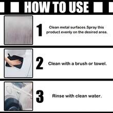 JB-XPCS 车轮清洁喷雾 | 多用途轮毂铁粉去除剂 | 易于使用的扳机式喷嘴 | 适用于所有车型 - 黑色 - 查看 7