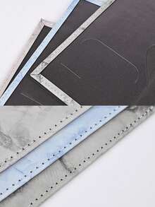 1. Customized Passport Holder, Available In 5 Colors, Can Be Customized With Name And Ticket Holder, Unisex, Can Be Used As Wallet Or Passport Cover, Marble Pattern, PU Leather Material, Luxury Passport Holder For Honeymoon Travelers, Essential For Flight Travel, Perfect Gift For Family And Friends - Multicolor - View 9