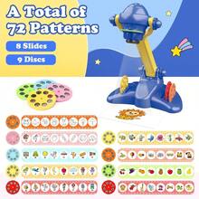 Drawing Projector For Art And Craft Kit Including Colored Pencils Crayons Coloring Books Toys For 3+ Year Old Boys Blue Drawing Kit V2