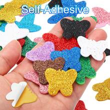 Foam Stickers, EVA Self Adhesive Glitters Foam Shape Sticker Craft Supplies For Scrapbook Card DIY Making Home Decor - Butterfly Style 60Pcs - View 4