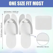 12/24双一次性足疗拖鞋散装EVA一次性人字拖套装足疗水疗凉鞋客用拖鞋成人足部美甲沙龙派对用品旅游酒店家居 - 彩色 - 查看 2