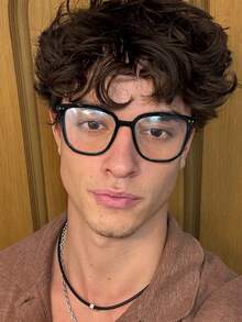 1/2/3/4副装男士夏季亚克力休闲时尚黑色长方形眼镜，适合日常阅读、工作通勤、电脑游戏、看电视和使用手机。 - 彩色 - 查看 13