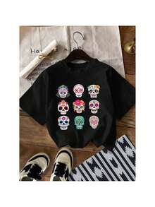 Camisetas para niñas - Negro - Ver 1