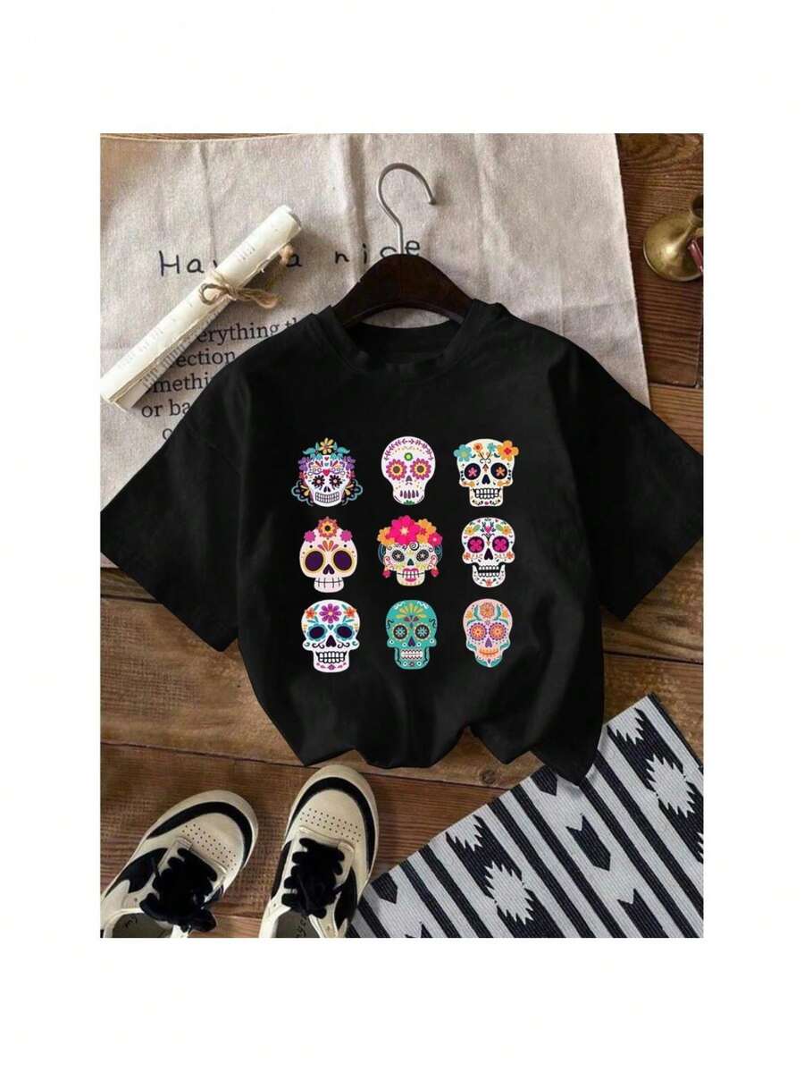 Camisetas para niñas - Negro - Ver 1