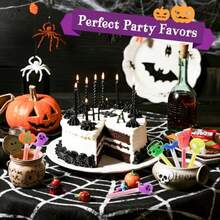 24 Pack Halloween Party Favors Glow Sticks Bulk For 4 Inch Glow In The Dark Halloween Goodie Bags Stufffers Classroom Trick-Or-Treat Favors Supplies