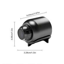 1 pieza Cámara mini HD inalámbrica WiFi, grabadora de video, monitoreo de doméstica inteligente para niños y mascotas, cámara de compacta, cámara de portátil, cámara de alimentada por USB - Monitoreo gratuito, compañero de doméstica para padres y dueños de mascotas - Negro - Ver 10