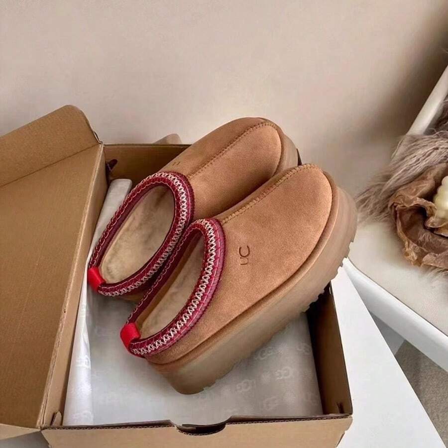 Botas de nieve para mujer - Granate clásico - Ver 1