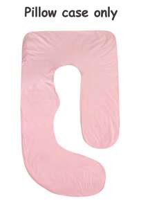1pc G-Shaped Oversized Pregnancy Pillow Cover (Cover Only), Removable And Washable