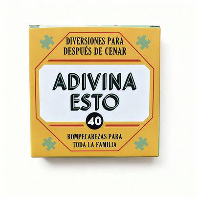 Juego de cartas "ADIVINA ESTO", un juego interactivo familiar de adivinanzas de palabras, un regalo de Navidad, Halloween, cumpleaños o Año Nuevo, juego de mesa, juego de cartas.