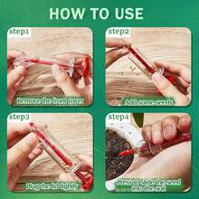 Bộ dụng cụ gieo hạt mini 1/2/6 món - Dụng cụ làm vườn cầm tay, bền chắc bằng nhựa, có khay đựng hạt và thành rộng giúp dễ dàng gieo trồng. - như hình ảnh - Xem 6