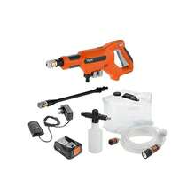 FLYMO Easiclean Li 18V Plus Portable Pressure Washer 24 Bar - Orange - View 1