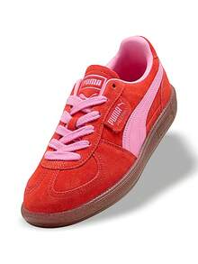 Giày thể thao Puma Palermo WNS dành cho nữ, thấm hút mồ hôi, thoáng khí, ấm áp, đa năng, logo, chắc chắn, độ đàn hồi tốt, dễ giặt, nhanh khô, thích hợp cho các hoạt động thể thao ngoài trời, chạy bộ, đi học hàng ngày, màu đỏ 397643-72 - màu đỏ - Xem 3