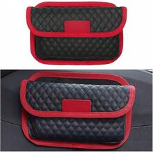 Organizador de bolsillo lateral para asiento de coche, bolsa de almacenamiento multifuncional para teléfonos, llaves, tarjetas, mini bolsa de relleno para consola de puerta, accesorios - Azul - Ver 10