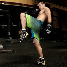 Men's Professional Wrestling Shoes, High-Top Competition Training Shoes, Wrestling Shoes & Fitness Boots, Colorful Patchwork Sports Shoes, Synthetic Leather & Mesh Material, Indoor Fitness Non-Slip Boxing Training Shoes, Suitable For All Seasons, Size: 36-46 - Black Gold - View 6