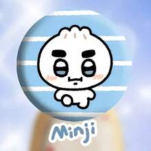 New Jeans Badge, Kpop Merchandise Full Member Chibi Style Bag Charm, Adorable High-Quality Brooch For Fandom Backpack Pendant, Birthday & Holiday Gift - Multicolor - View 12