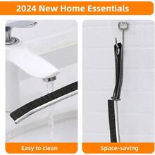 3Pcs Hard-Bristled Crevice Cleaning Brush Multifunctional Thin Gap Scrub Brush Bathroom Cleaner Tools For Household Use Kitchen Window Toilet Grout Faucets Car - 3pcs - 查看 6
