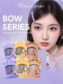 Mi giả Mlen Diary dạng chùm, uốn cong chữ C, từng sợi mi riêng lẻ 12mm, kiểu hoạt hình tự làm, có thể tái sử dụng, tạo hàng mi tự nhiên, mềm mại tại nhà. - Mi tự nhiên - Xem 9