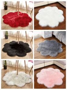 1 Tapete Floral, Decoração De Feriado, Decoração De Natal, Design Minimalista, Tapete, Macio E Agradável À Pele, Adequado Para Sala De Estar, Quarto, Armário, Tapete Lavável