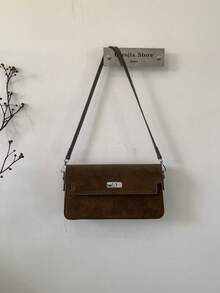 2025 New Vintage Elegant Mara Leather Matte Shoulder Bag, Niche Design Small Square Underarm Bag