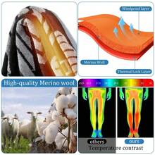 1 Pair Professional Thick Ski Socks, Warm, Compression, Cold-Proof For Adults