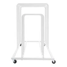Art Storage Rack With Wheels, Rolling Art Painting Drying Rack 9 Section Metal Storage Stand For Canvas Drawing Boards Panels Prints - White - View 1