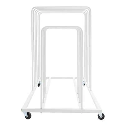 Art Storage Rack With Wheels, Rolling Art Painting Drying Rack 9 Section Metal Storage Stand For Canvas Drawing Boards Panels Prints