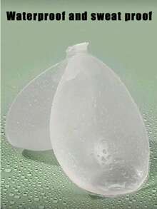 3 / 1 对聚拢硅胶胸罩粘胶隐形无肩带胸罩 - 乳房提升露背可重复使用女士粘胶胸罩，采用生物健康胶水，适用于女士内衣 - 無色 - 查看 2