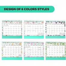 2026-2027 Desk Calendar, Flip Calendar With Stickers, 18 Months From January 2026 To June 2027, Compact And Practical For Home Office (Green Jan. 2026-June 2027) - Green Jan. 2026-jun. 2027 - View 2