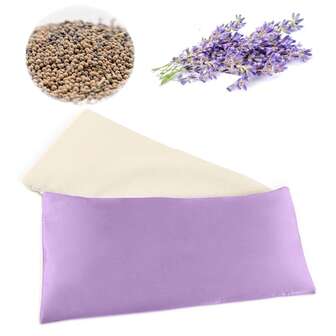 Almohada para los ojos de lavanda para relajación de yoga, máscara de ojos con peso y calentable para ojos secos, compresa caliente y fría con aromaterapia