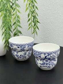 1 件优雅的青花瓷咖啡杯，独特的陶瓷葫芦杯，用于特色饮品、冷饮、早餐牛奶、招待客人，适用于家庭、餐厅、咖啡厅、甜品店、聚会、派对 - 青花葫蘆 - 查看 10