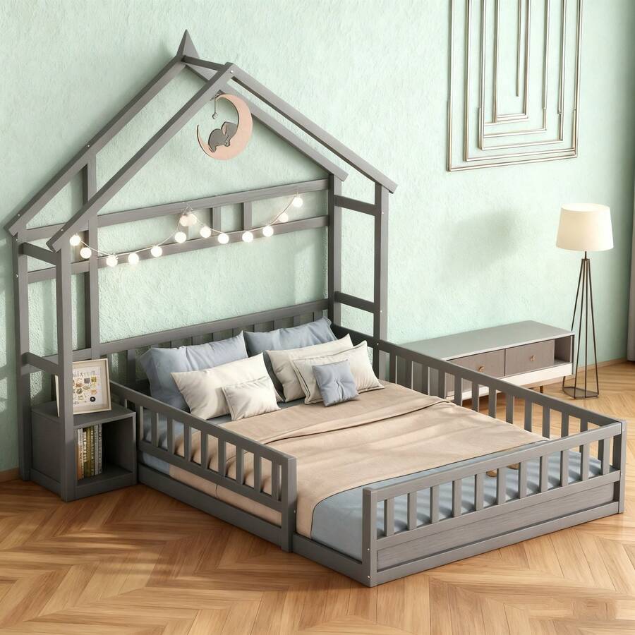 Kids Bed Frames, Headboards & Footboards - Grey - View 1