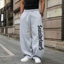 Wide Baggy Casual Comfortable Sweatpants New Streetwear - Xám - Xem 7
