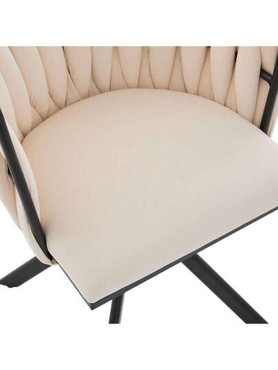 Fluwelen Seats Heavy Metal Frame, 180 Degree Swivel Function, Back, Zachte Luxurious Flexible Between Living Room, Budol Creative Workspace (Set Of 2) view 8