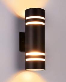 Iluminación exterior, IP63 Impermeable Arriba Abajo Porche Luces al aire libre, Aceite de Bronce Frote Iluminación Exterior de Aluminio, Luces al aire libre para la Casa - 1 - Ver 3