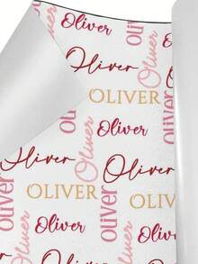 1pc Customized Wrapping Paper, Personalized Gift Wrapping Paper With Patterns And Text, Christmas Wrapping Paper, Fun Christmas Customized Gift, Party Wrapping Paper, Holiday Wrapping Paper, Wrapping Paper, Christmas Gift, Santa Claus, Santa Hat, 42*60cm, Gift For Him/Her - Style 6 - View 3