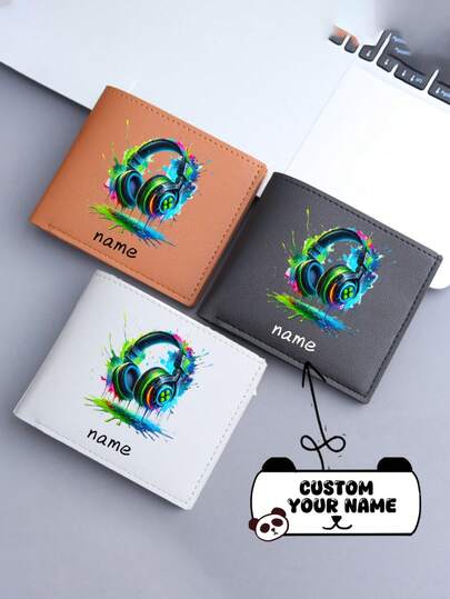 This PU Wallet Is Customizable With A Cool Headphone Pattern And A Stylish Design. You Can Personalize It With Your Name Or A Holiday Message. Available In A Variety Of Colors, You Can Create A Unique Bag Just For You. This Bag Is Perfect For Everyday Use, Including Going Out, Traveling, Shopping, Sports, Back-To-School, And Other Occasions. It Also Makes A Great Gift, Perfect For Colleagues And Classmates, Making It A Memorable Gift.