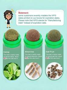 1pc Catnip Ball With RotatingFeature For Grinding Teeth AndCleaning,Catnip Ball WallSticking Crab Cat Toy, SuitableFor Pet Cats To Play And RelieveBoredom Cat Chew Toy WithDigestion Promoting AgentCatnip Ball, Adhesive Cat ToyTeeth Grinding Stick, PetProduct Green Color - Multicolor - View 7