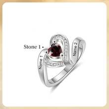 1 pieza Anillo de piedra natal, Anillo personalizado, Regalo del Día de la Madre, Regalo para ella, Joyería de mujer, Anillo de promesa, Joyería de plata, Joyería DIY, Joyería de mujer, Anillo personalizado, Anillo de piedra preciosa, Regalo para ella, Joyería de piedra natal, Regalo de cumpleaños, Regalo del Día de la Madre - Multicolor - Ver 6