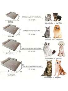 PETSIN 1 件超大宠物床 - 适合大型金毛猎犬，防滑设计，可拆卸和清洗，加高侧枕，室内使用，宠物用品