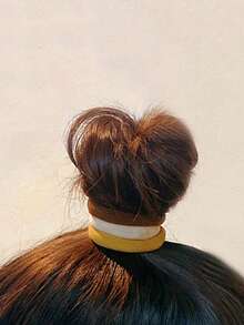 50 chiếc dây buộc tóc đơn giản và tiện dụng, phụ kiện tóc hàng ngày tại nhà phù hợp cho các bé gái trong mùa tựu trường. - màu nâu - Xem 4