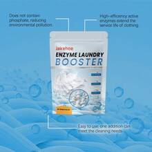 jakehoe High-Efficiency Enzyme Laundry Booster Gently Clean Clothes Remove Stubborn Yellow Stains Sweat Stains Long-Lasting Fragrance Laundry Active Enzyme Cleaning Powder - White - View 9