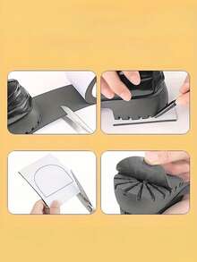 1 Roll Thick Anti-Slip Wearable Shoe Sole Sticker - Abrasion Resistant For Heels, Sports And Sandals Suitable For High Heels,Sports Shoes And Sandalssuitables For High Heelshoes. Noiseless Odorless Black Textured Surface Enhances Grip Shoe Accessories, Shoes Sole For Women Insulation,Galentines,Puppy,Carnival,Party Decorations