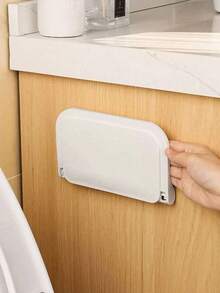 1 Stück faltbares wandmontiertes Kunststoff Schweberegal, ohne Bohren erforderlich, Handtuch- & Kleideraufbewahrung für Badezimmer, geeignet für Zuhause, Wohnzimmer, Büro Dekoration