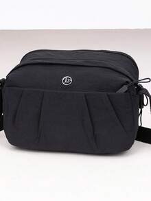 1pc Solid Color Fashionable Minimalist Nylon Zipper Closure Casual Backpack, Handheld & Shoulder Strap, Suitable For Spring, Summer, Autumn, Daily Use, Work, Business, Shopping Pouch - Multicolor - View 17