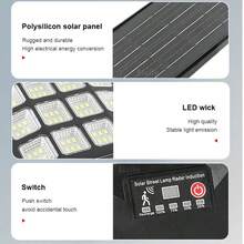 800000LM Luz solar súper brillante Luz LED de alta potencia para exteriores Luz de calle con sensor de movimiento Luz de pared de jardín que se ilumina desde el anochecer hasta el amanecer Adecuada para iluminación de patios, villas, carreteras, estacionamientos y áreas comerciales